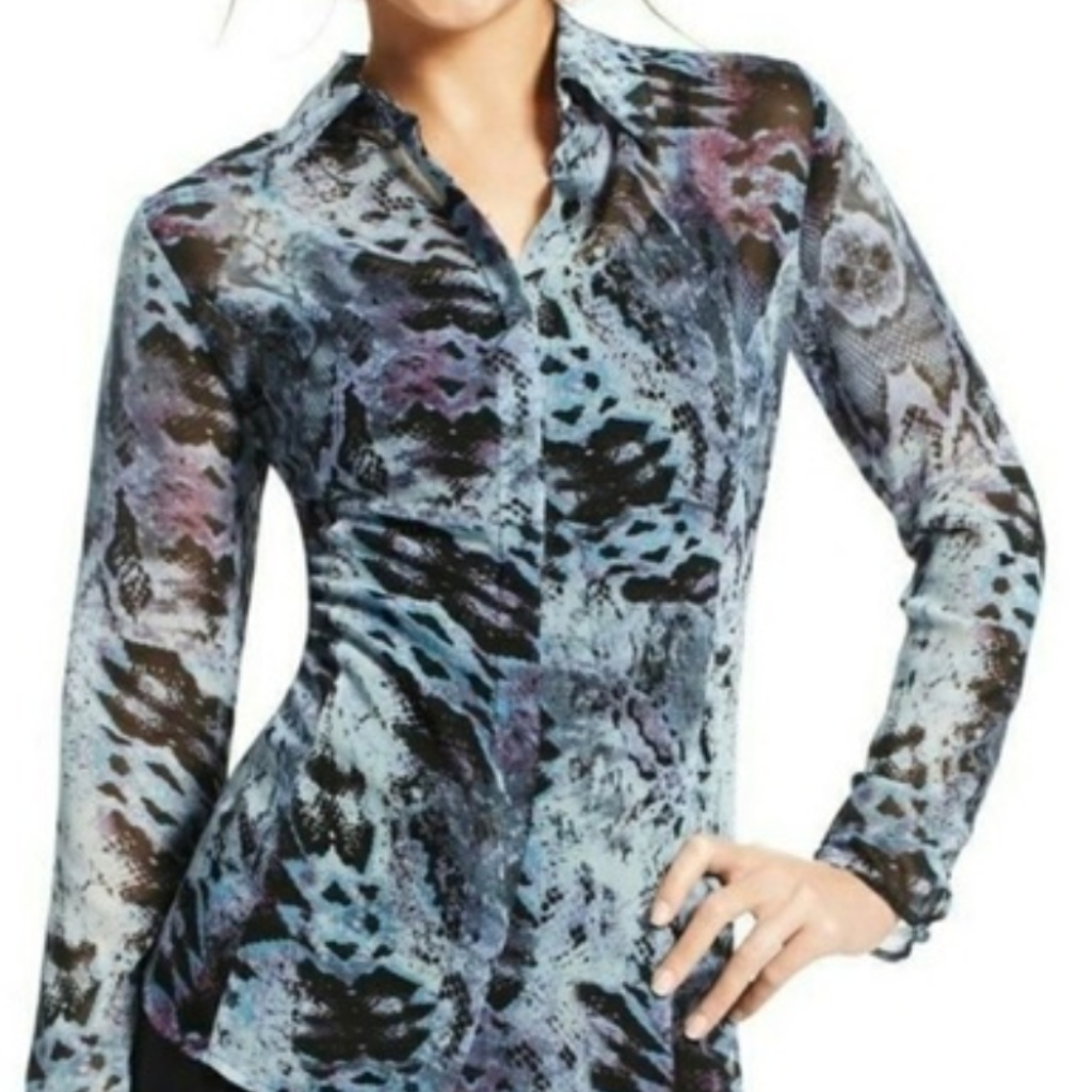 Cabi Style #609 Python Print Blouse
